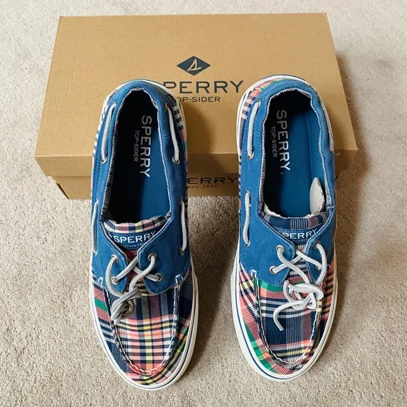 SPERRY TOP SIDER Men's Plaid Boat Shoes