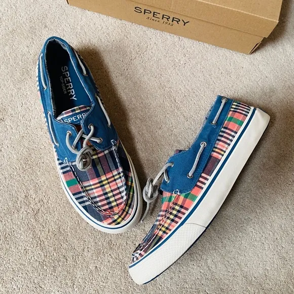 SPERRY TOP SIDER Men's Plaid Boat Shoes