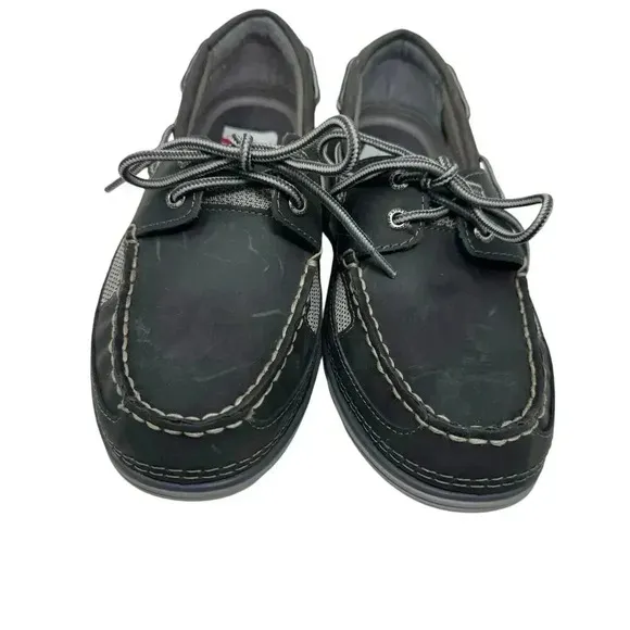 Sperry Top-Sider Men’s size 8 Gray Lightship 2 Eye Boat Shoes  Leather Moc