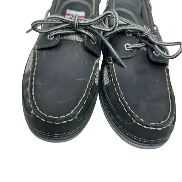 Sperry Top-Sider Men’s size 8 Gray Lightship 2 Eye Boat Shoes  Leather Moc