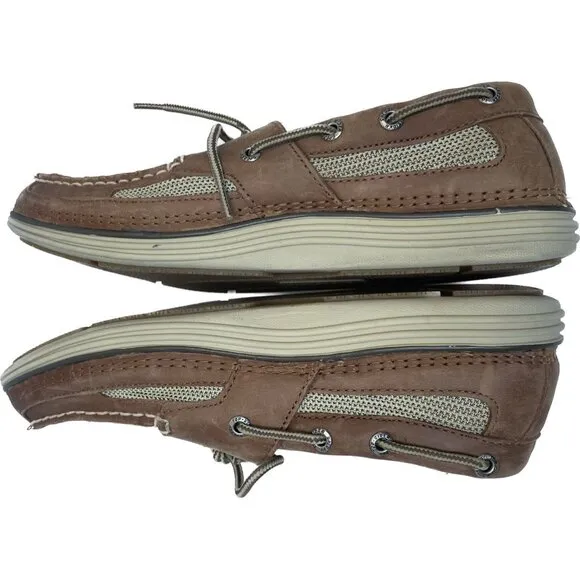Sperry Top Sider Men's Sz 9.5 M Brown Leather Boat Deck Shoes Loafers NWOT