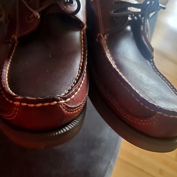 Sperry Top-Siders Leather Boat Shoes Moccasin Stitching Size 13