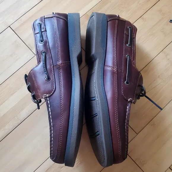 Sperry Top-Siders Leather Boat Shoes Moccasin Stitching Size 13