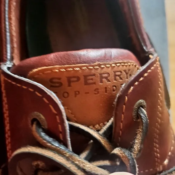 Sperry Top-Siders Leather Boat Shoes Moccasin Stitching Size 13