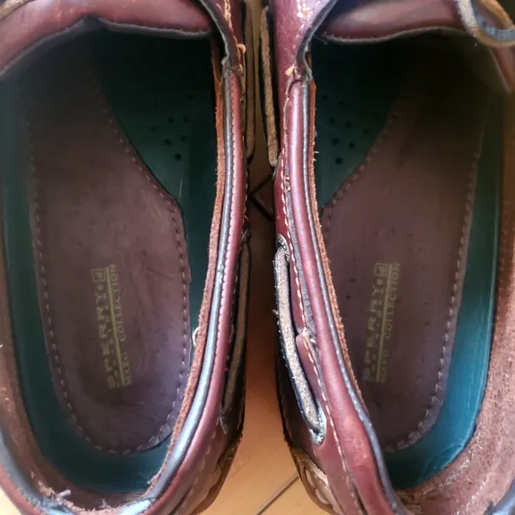 Sperry Top-Siders Leather Boat Shoes Moccasin Stitching Size 13