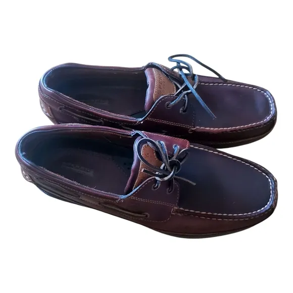 Sperry Top-Siders Leather Boat Shoes Moccasin Stitching Size 13