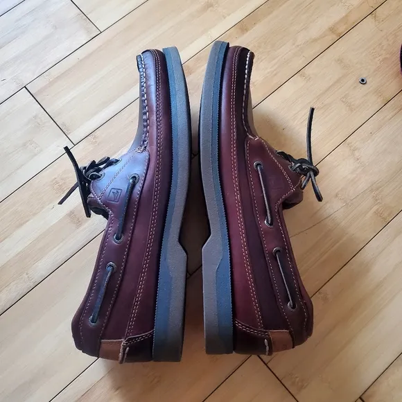 Sperry Top-Siders Leather Boat Shoes Moccasin Stitching Size 13