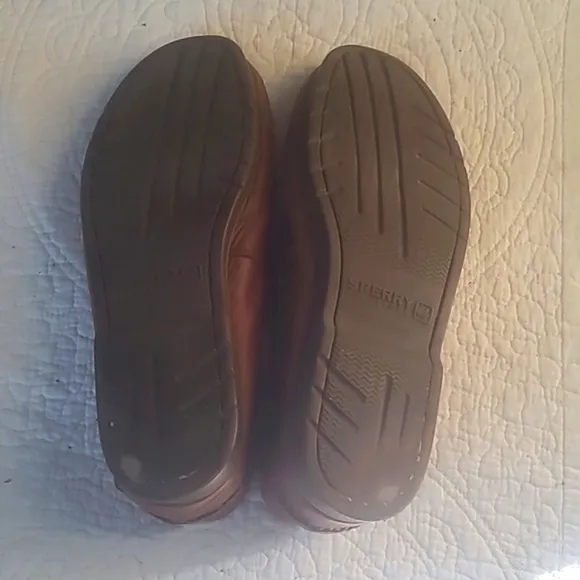 Sperry Topsiders s11.5 Leather Casual Boat Shoe For Men Brown Preppy Classic