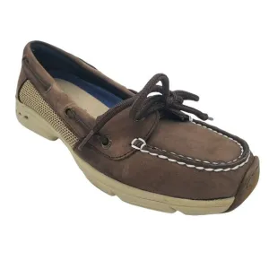 𝅺sperry West Marine Performance Low Boat Shoes Brown Leather Size 6.5 M