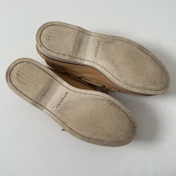 Sperry Women's Gold Cup A/O Montana Taupe Leather Boat Shoes 5.5