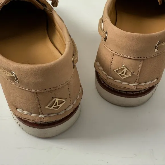 Sperry Women's Gold Cup A/O Montana Taupe Leather Boat Shoes 5.5