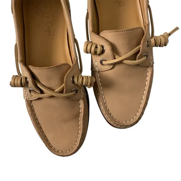 Sperry Women's Gold Cup A/O Montana Taupe Leather Boat Shoes 5.5