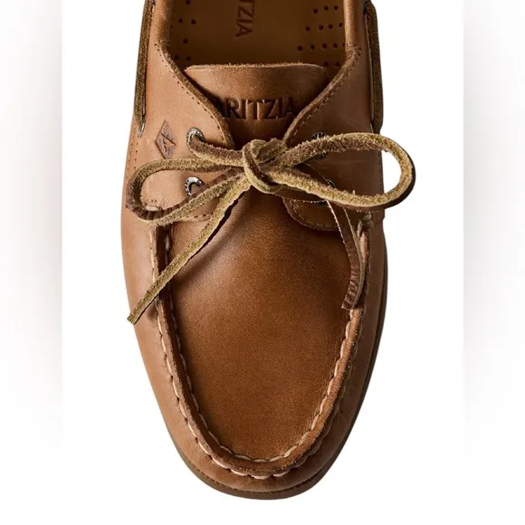 Sperry X Aritzia Authentic Original Boat Shoe in Sahara Sand in Sz 8