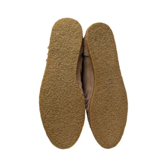 Splendid Bennie Womens Tan Suede Fringe Moccasins Ankle Booties Size 8.5
