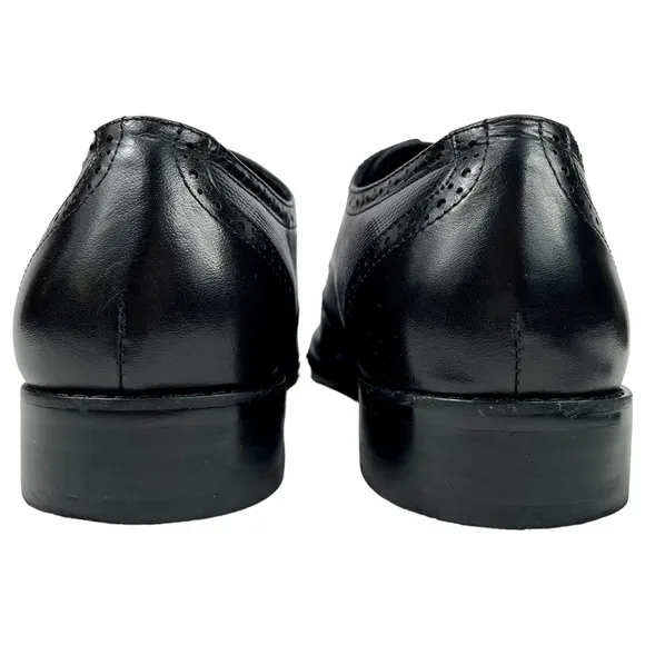 Stacy Adam | Wing Tip Black Leather Oxford Derby Lace Up Shoes | Men’s 11.5‎ M
