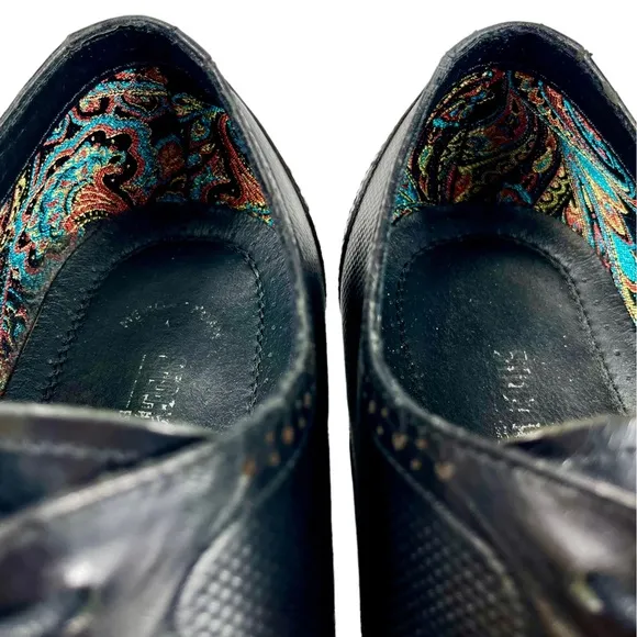 Stacy Adam | Wing Tip Black Leather Oxford Derby Lace Up Shoes | Men’s 11.5‎ M