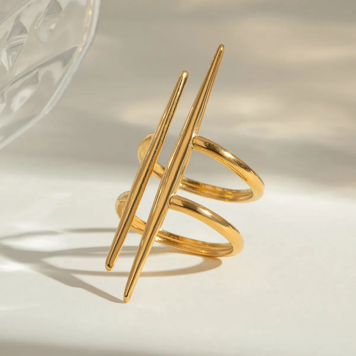 Stainless Steel Asymmetrical Ring