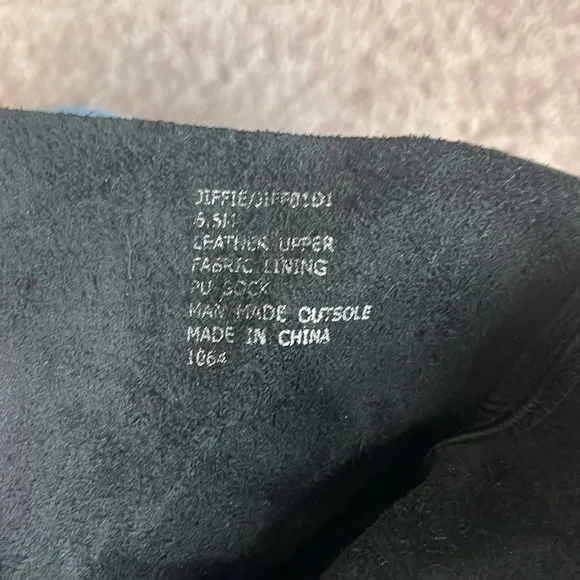 Steve Madden Jiffie Black Leather Moto Biker Boots Size 6.5