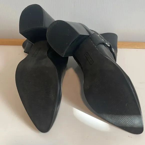 Steve Madden Jiffie Black Leather Moto Biker Boots Size 6.5