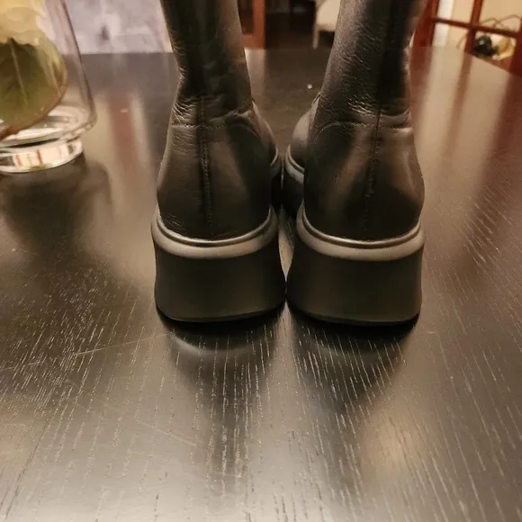 Steve Madden Jones Blk Euro Goth Zip Leather Platform Combat Boots| Sz 5.5 NWOT