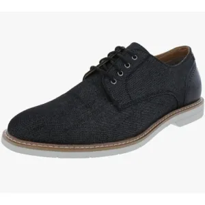 Steve Madden Mens Nevelle Derby Oxford Textured Lace-up Shoes Black Size 13
