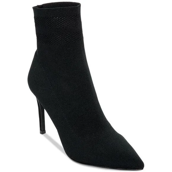 Steve Madden Women's Cookie Fabric Pointed Toe Sandel Black Size 10 M