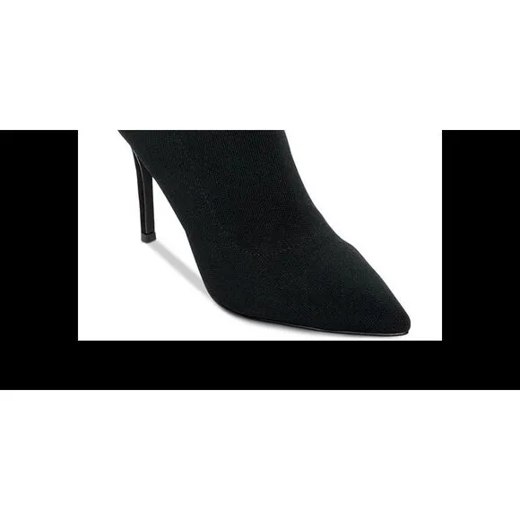 Steve Madden Women's Cookie Fabric Pointed Toe Sandel Black Size 10 M