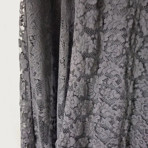 Stiletto Hi-Lo Black Lace Skirt Size 6    Vintage 90's     Made in the USA
