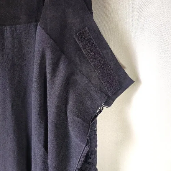 Stiletto Hi-Lo Black Lace Skirt Size 6    Vintage 90's     Made in the USA