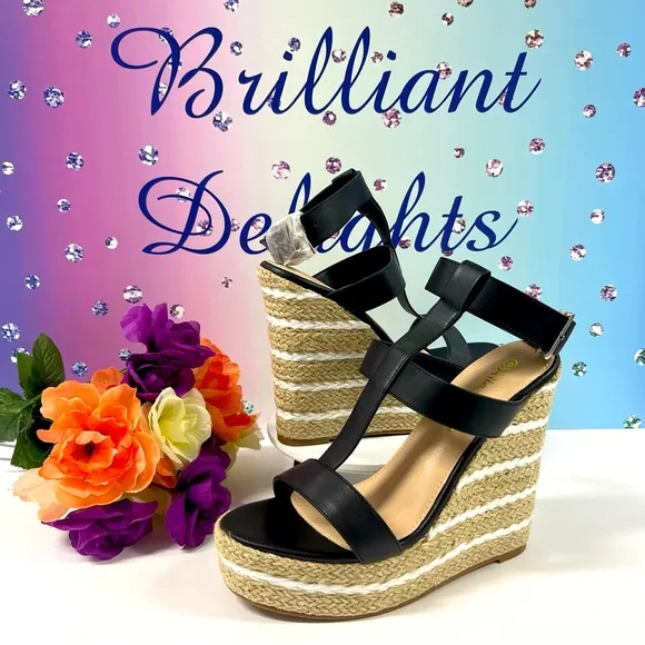 STRAPPY ESPADRILLE WEDGES