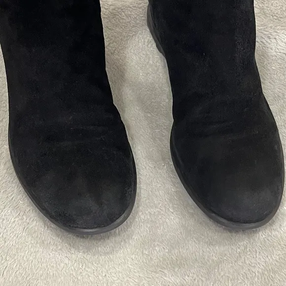 Stuart Weitzman 50/50 Black Suede Over-the-Knee Boots Size 6.5
