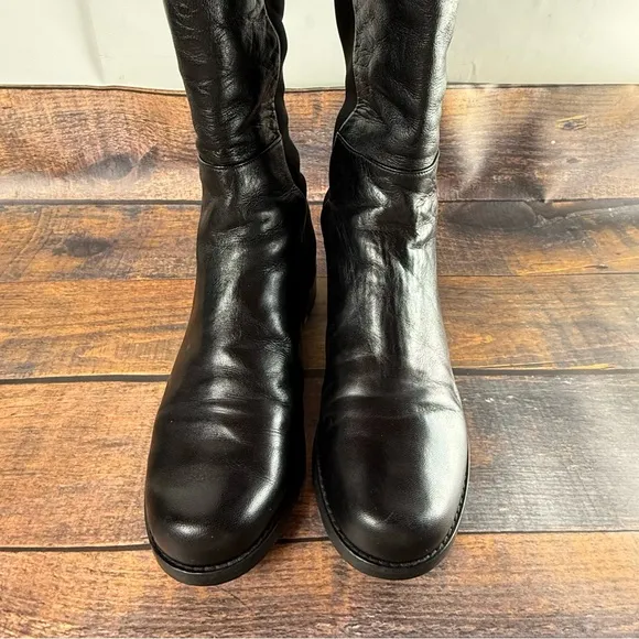 Stuart Weitzman 5050 Nappa Leather Over-the-Knee Boot in Black, Sz 8