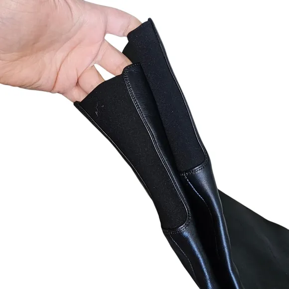 Stuart Weitzman Black Leather Knee-High Boots Size 9
