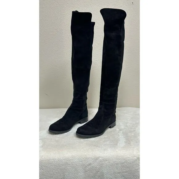 Stuart Weitzman Black Suede Over-the-Knee Boots - Women’s - US 5 - EU 35