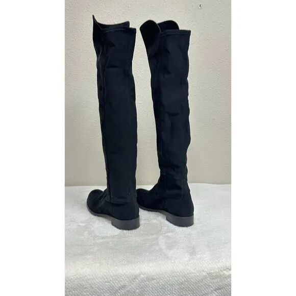 Stuart Weitzman Black Suede Over-the-Knee Boots - Women’s - US 5 - EU 35