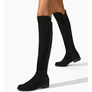 Stuart Weitzman Black Suede Over-the-Knee Boots - Women’s - US 5 - EU 35