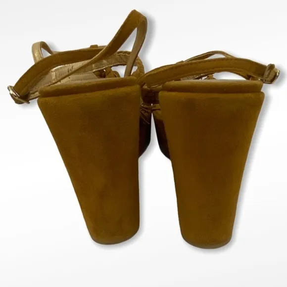 Stuart Weitzman Brown Suede Tassel Mania Wedges