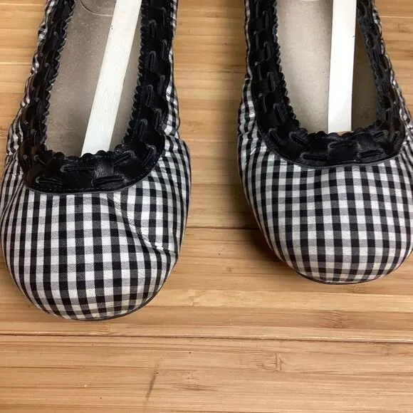 Stuart Weitzman Downbeat Gingham Ballet Flats 8
