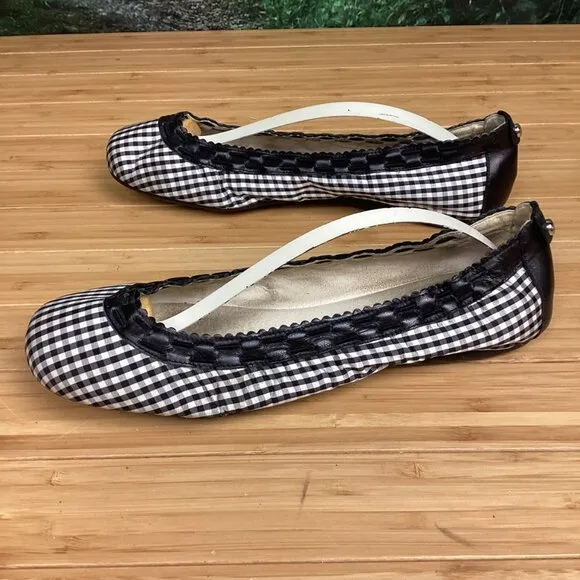 Stuart Weitzman Downbeat Gingham Ballet Flats 8