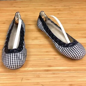 Stuart Weitzman Downbeat Gingham Ballet Flats 8
