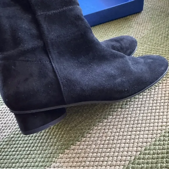 Stuart Weitzman Eloise 30 Black Knee High Boots Black Suede
