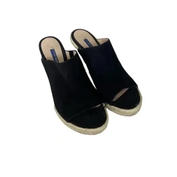 STUART WEITZMAN Marabella Suede Espadrille Wedge Sandals Size 9.5M