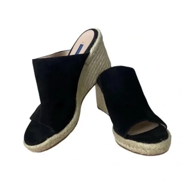 STUART WEITZMAN Marabella Suede Espadrille Wedge Sandals Size 9.5M