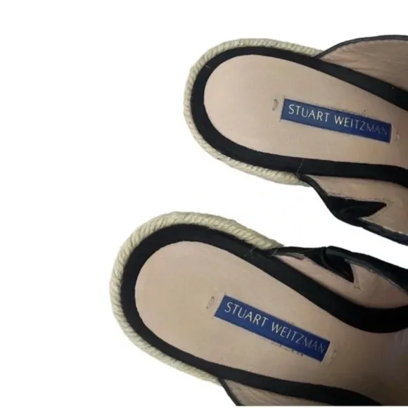 STUART WEITZMAN Marabella Suede Espadrille Wedge Sandals Size 9.5M