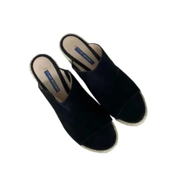 STUART WEITZMAN Marabella Suede Espadrille Wedge Sandals Size 9.5M