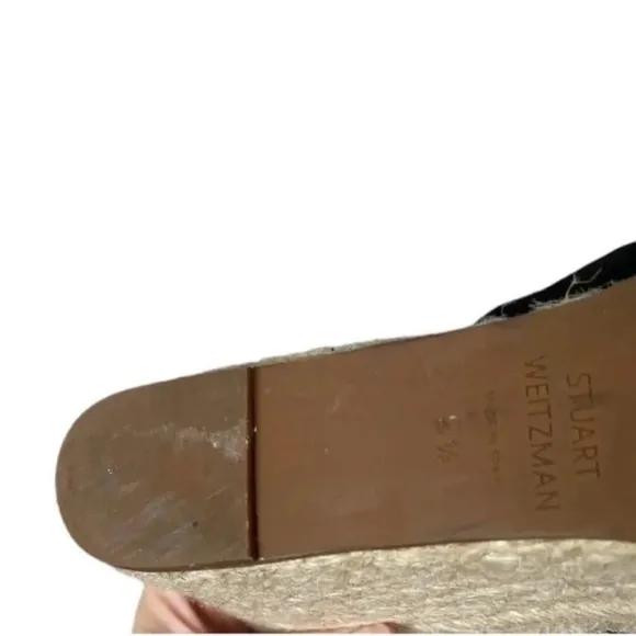 STUART WEITZMAN Marabella Suede Espadrille Wedge Sandals Size 9.5M