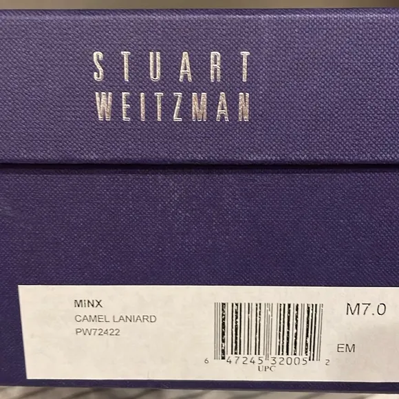 Stuart Weitzman Minx Camel Lanyard Wedge