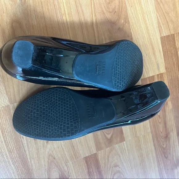 Stuart Weitzman Patent Leather Wedge Shoes Size 10