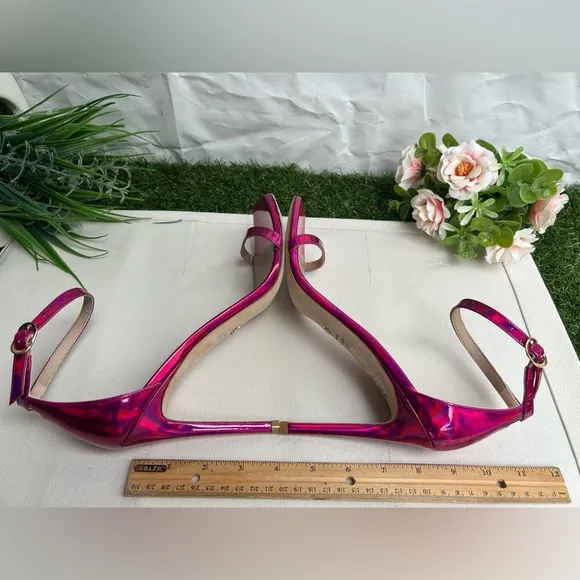 STUART WEITZMAN women Nudistcurve 100mm 4” Sandals  9 NEW Color: Orchid