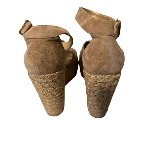 Stuart Weitzman Soho Gal Espadrille Wedges 10 Boho